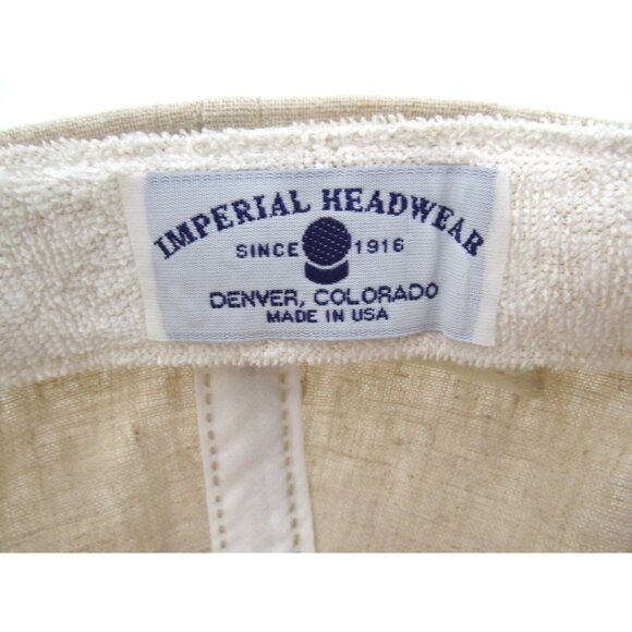 Vintage 2000 British Open Golf Hat St Andrews Beige Strapback USA Made NOS - Picture 11 of 13